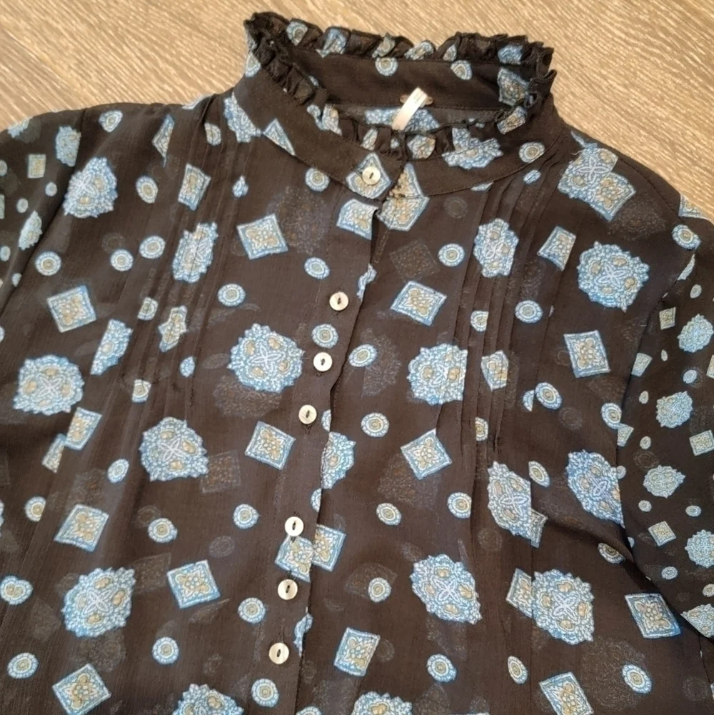 Free People Turn Turn Mini Dress Black Size XS
